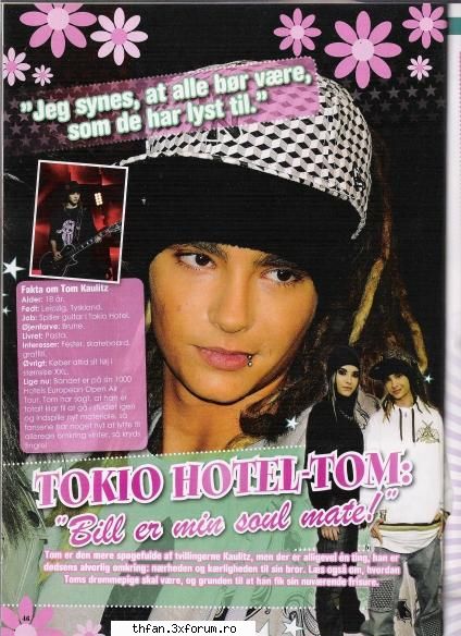 Interviu "Bill is my soul mate" - Omg am crezut ca ma topesc cand am citit E - Tom