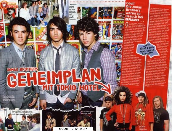 Jonas Brothers & TH to tour together ?!? - Jonas Brothers Secret plan with Tokio Hotel Cool! - Tokio Hotel