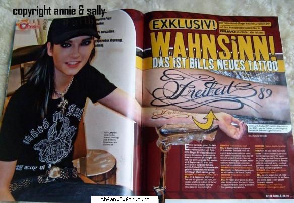 Noul lui tatuaj - Mdeah...cred ca toata lumea a aflat deja de noul - Bill