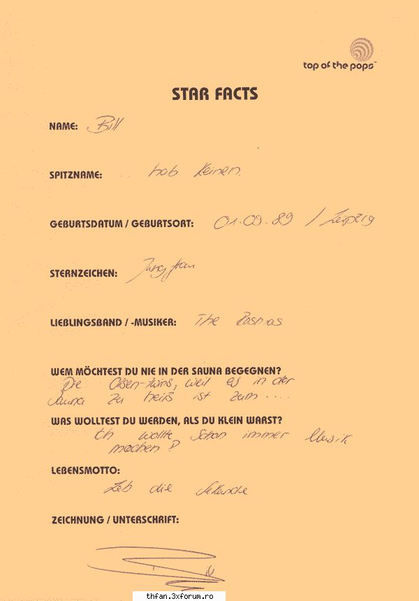 Scrisul lui - Uitatzi c scris sre Bill...e mf rau... d fapt - Bill